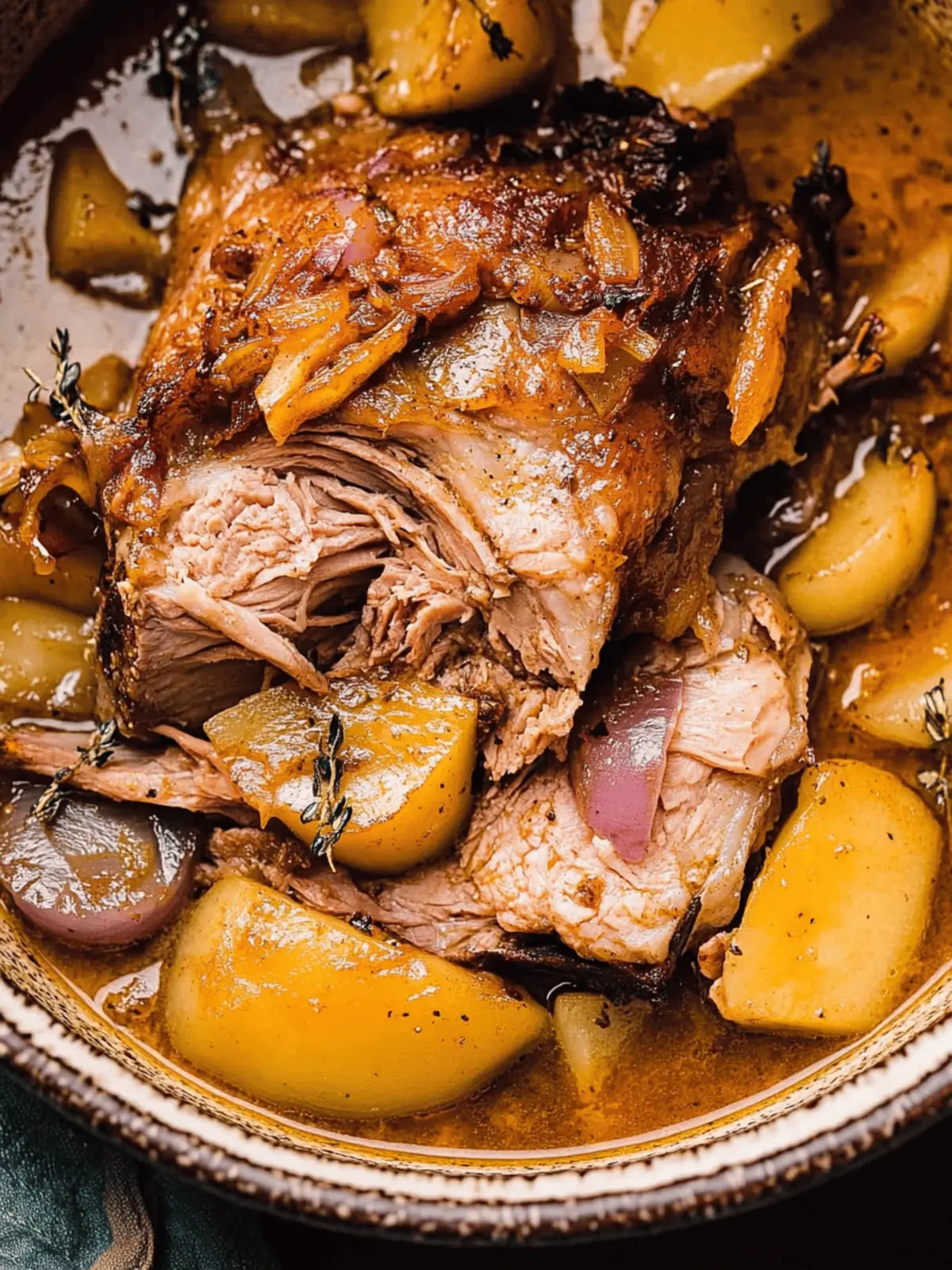 Apple Cider Braised Pork Shoulder