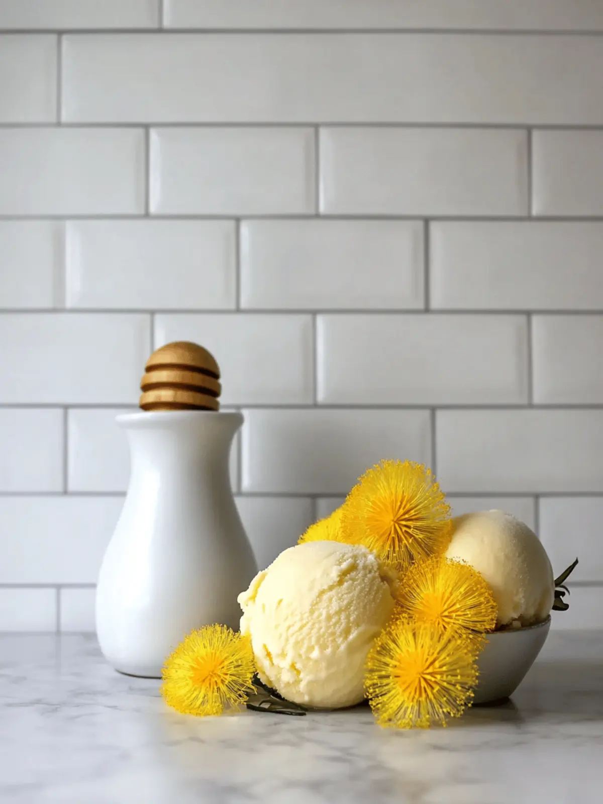 Dandelion & Honey Ice Cream: A Whimsical Spring Treat 3 Dandelion & Honey Ice Cream