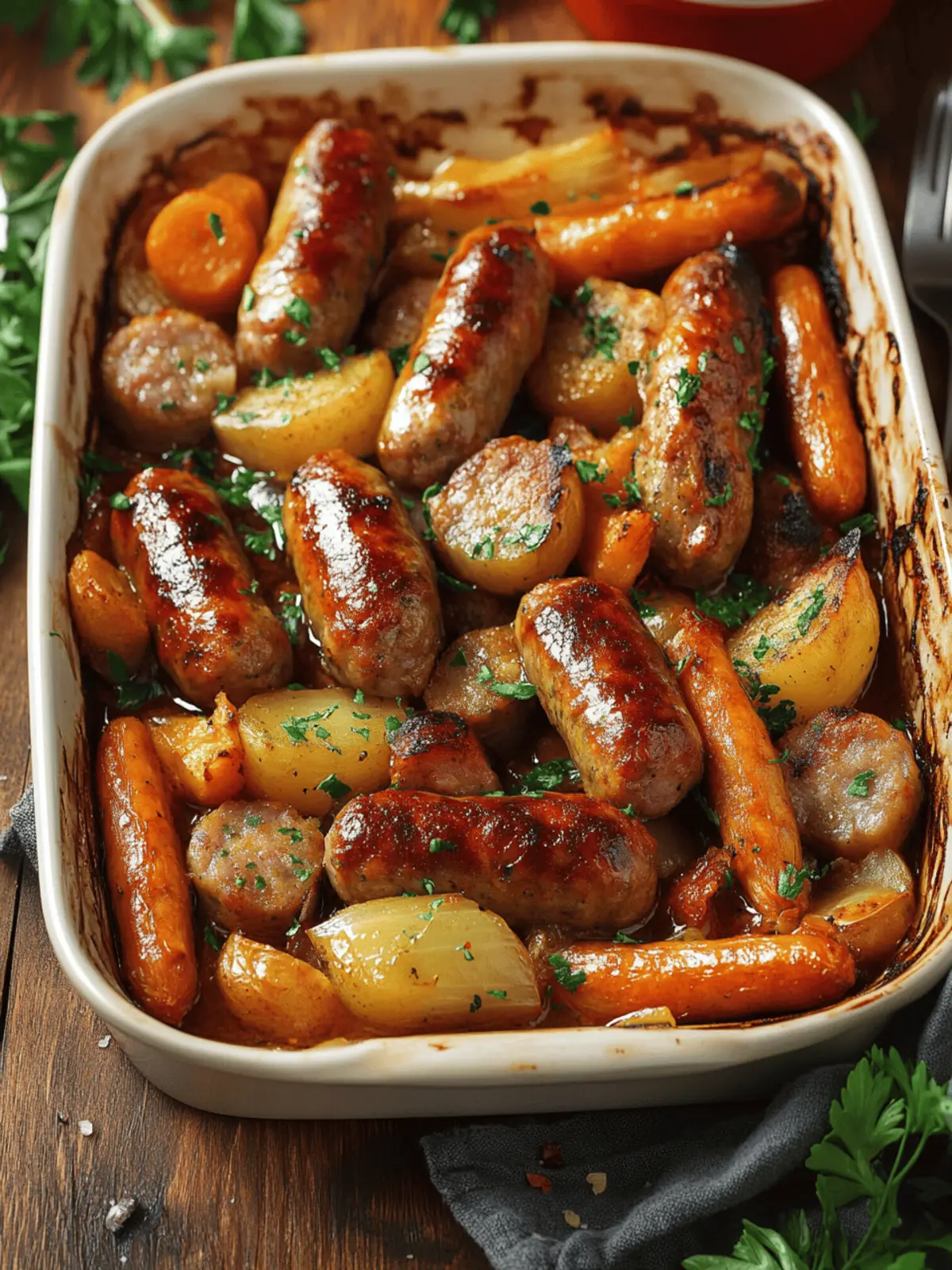 Easy Pork Sausage Tray Bake: A Quick Family Favorite 4 Pork Sausage Tray Bake