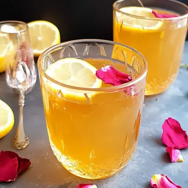 Saffron and Rose Infused Lemonade
