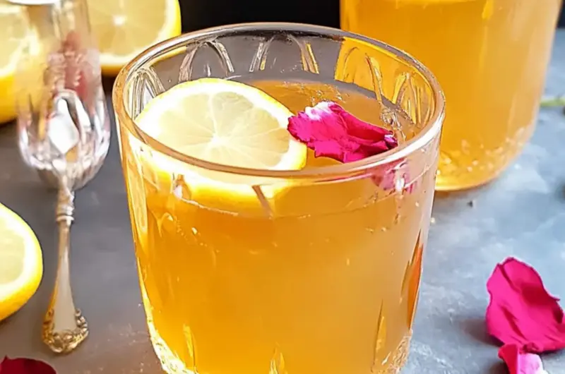 Saffron and Rose Infused Lemonade