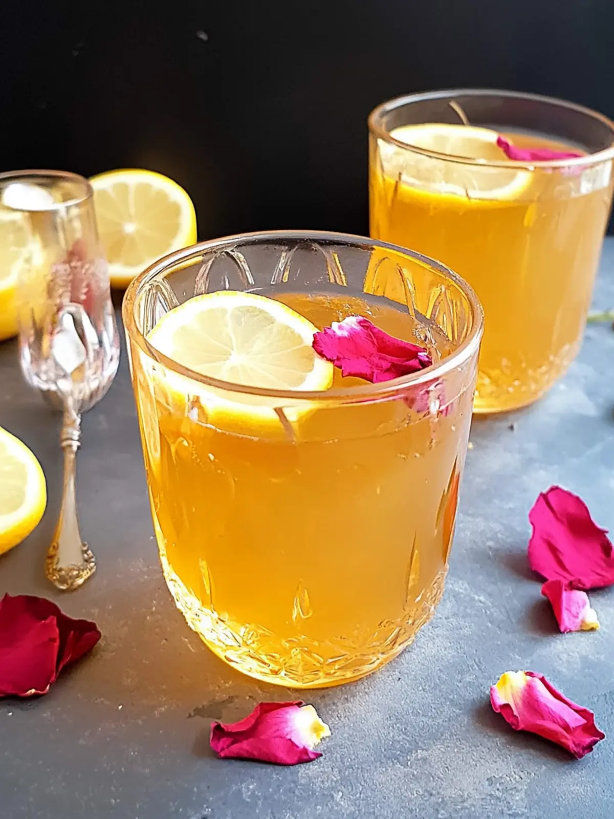 Saffron and Rose Infused Lemonade