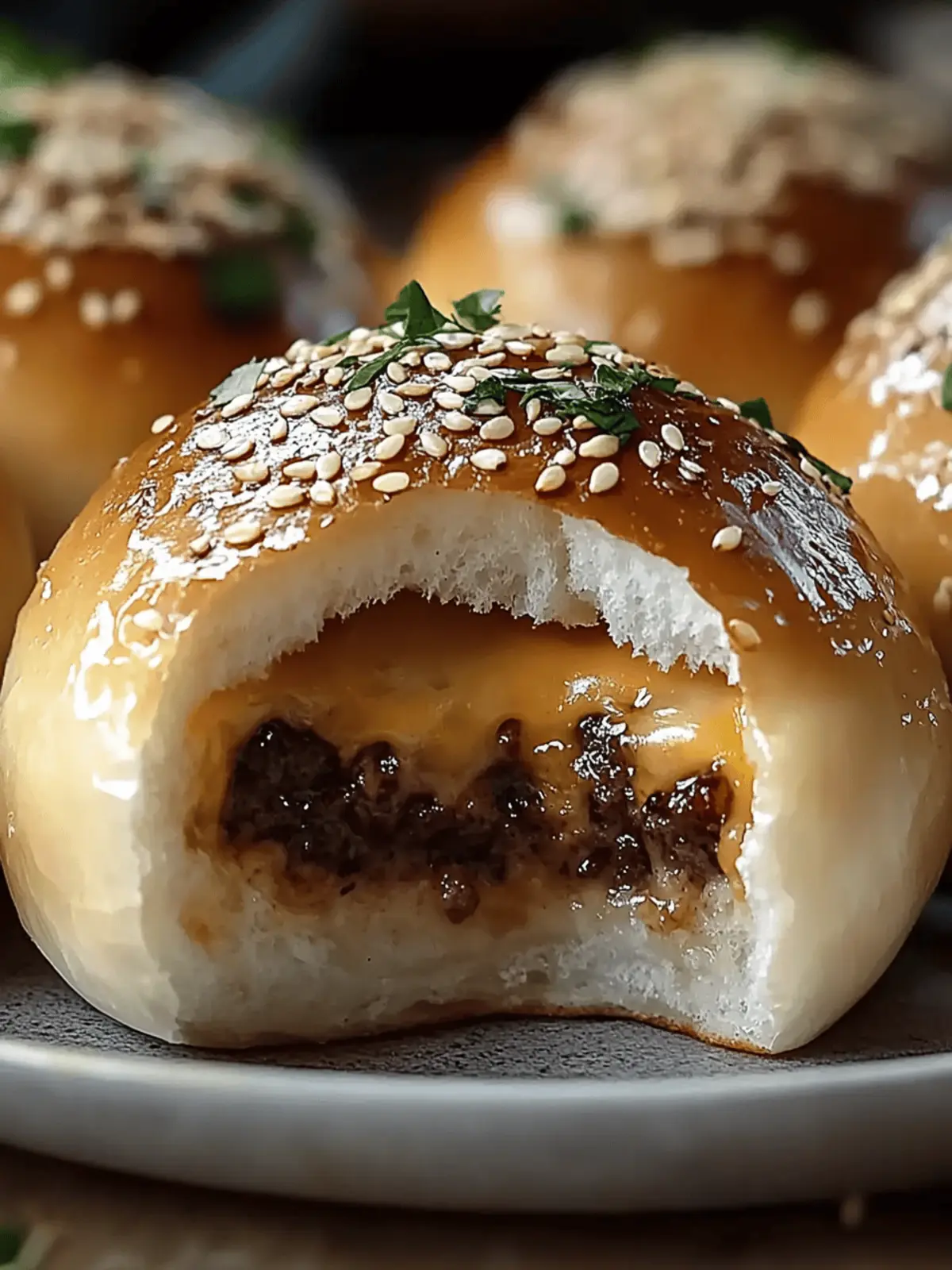 Parmesan Cheeseburger Bombs