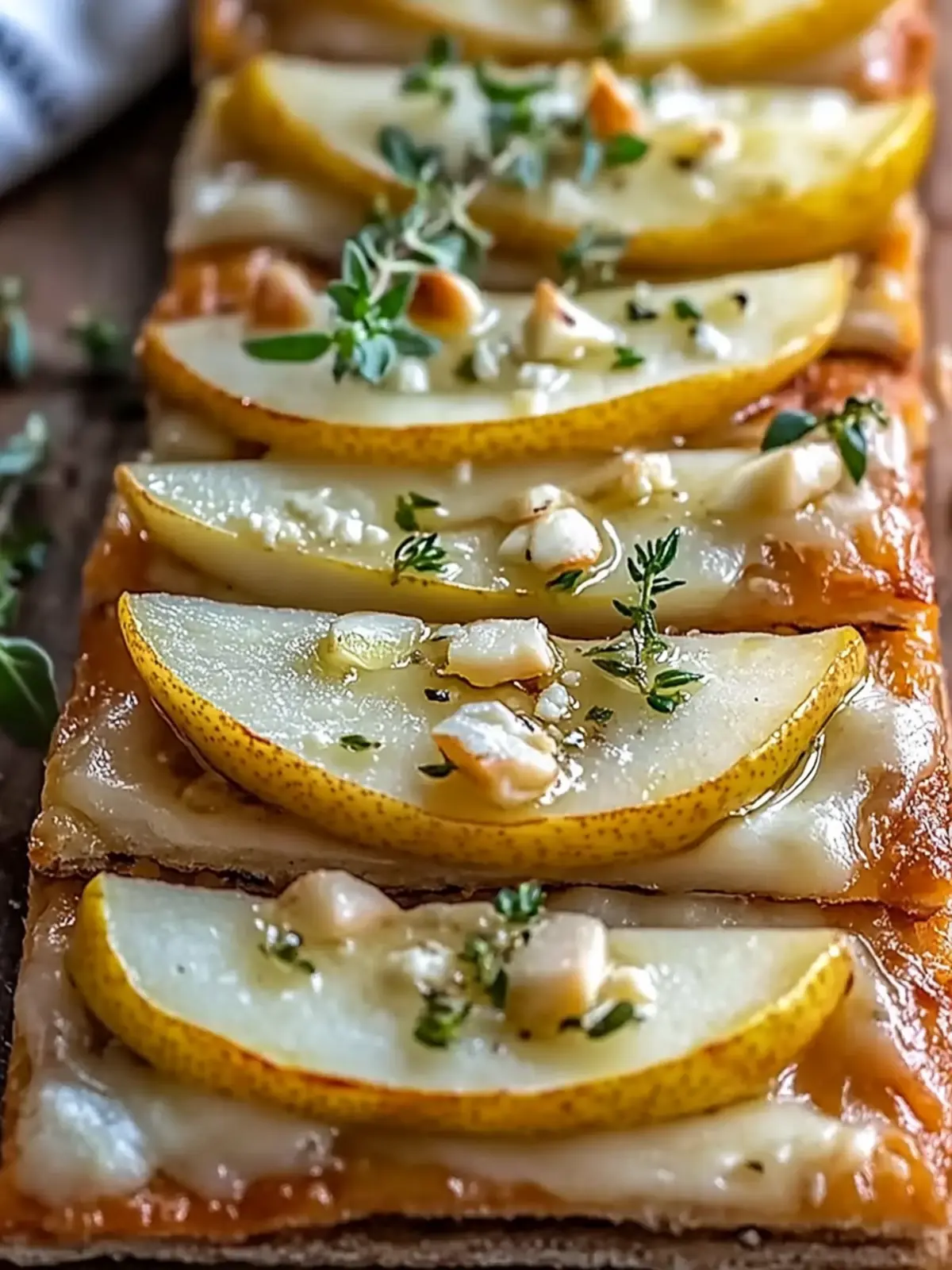 Pear and Gorgonzola Flatbread