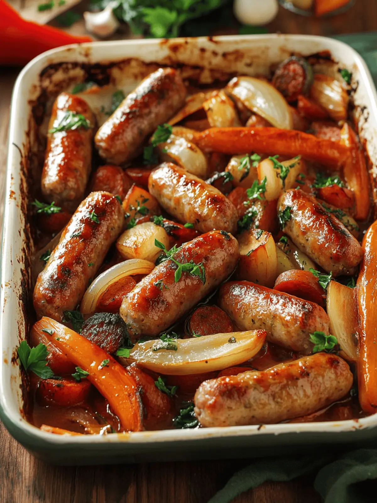 Easy Pork Sausage Tray Bake: A Quick Family Favorite 2 Pork Sausage Tray Bake