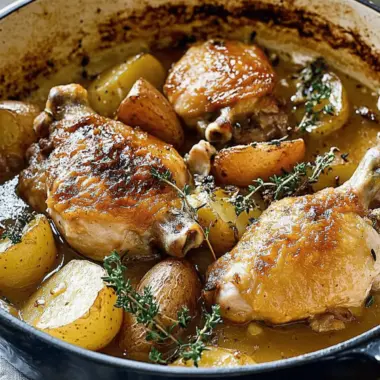 French-style chicken and potatoes