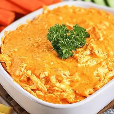 Cheesy Easy Buffalo Chicken Dip