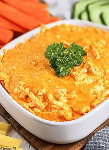 Cheesy Easy Buffalo Chicken Dip