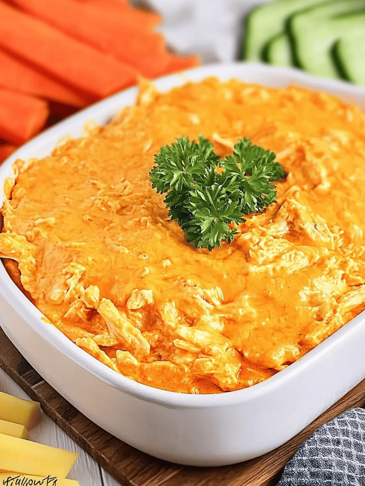 Cheesy Easy Buffalo Chicken Dip