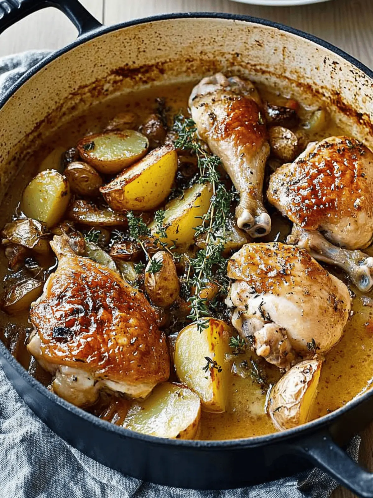 French-style chicken and potatoes