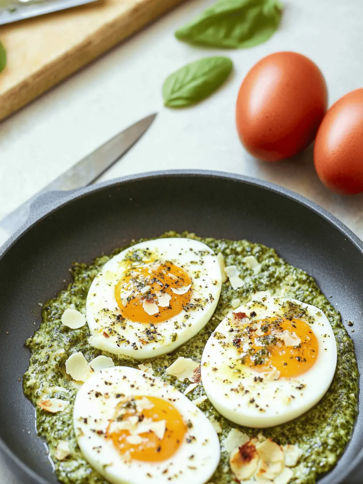 5-Minute Pesto Eggs