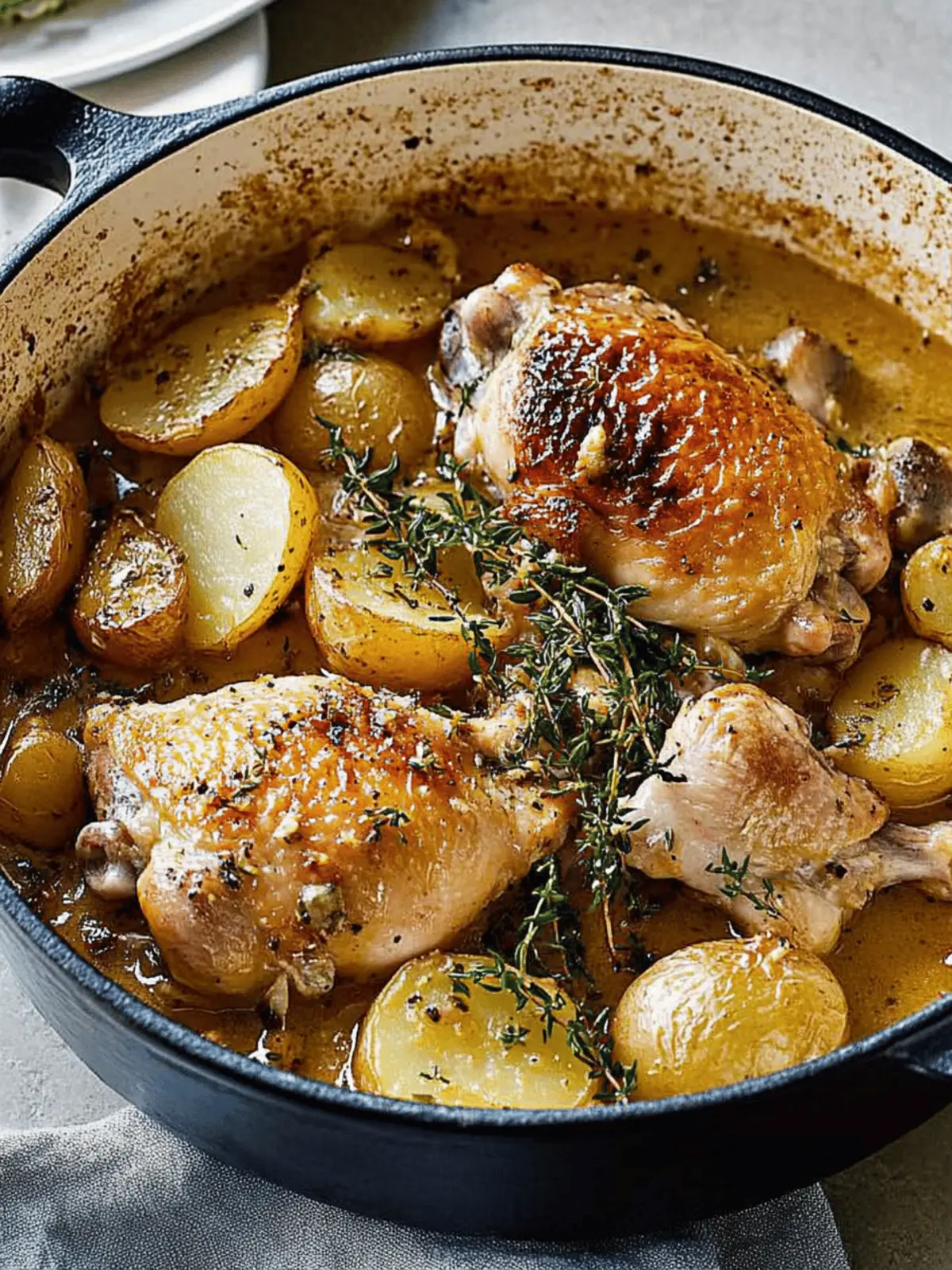 French-style chicken and potatoes