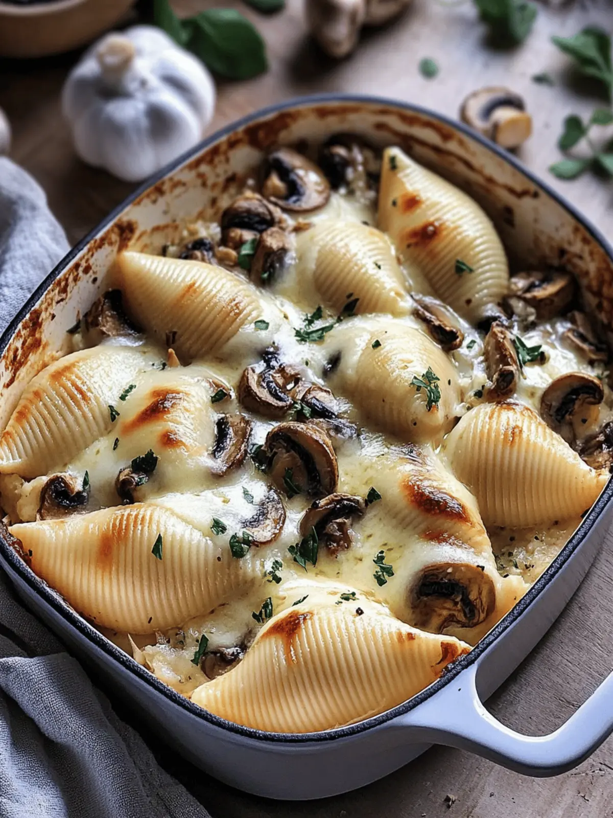 Garlic Mushroom Stuffed Shells: Creamy Comfort Food Awaits 5 Garlic Mushroom Stuffed Shells