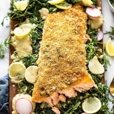 Baked Parmesan Crusted Salmon