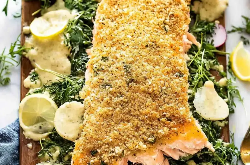 Baked Parmesan Crusted Salmon