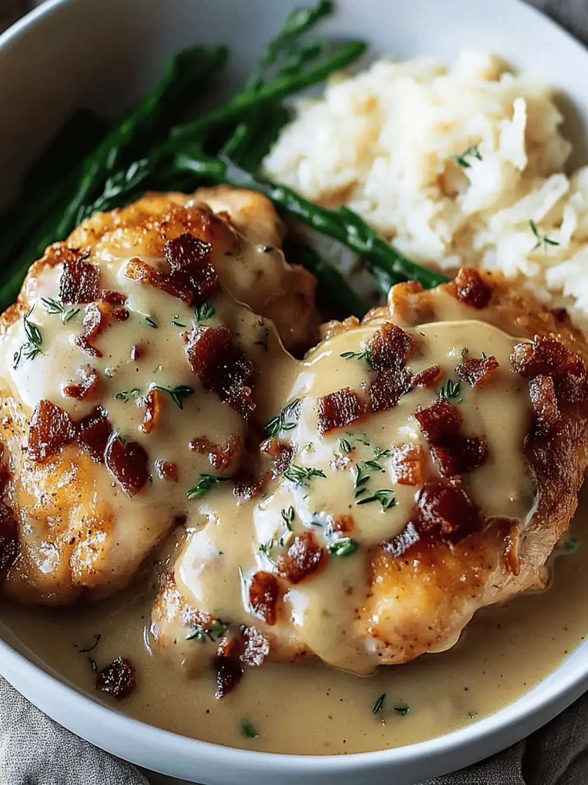 Irresistible Smothered Chicken in Bacon Herb Heaven 2 Smothered Chicken