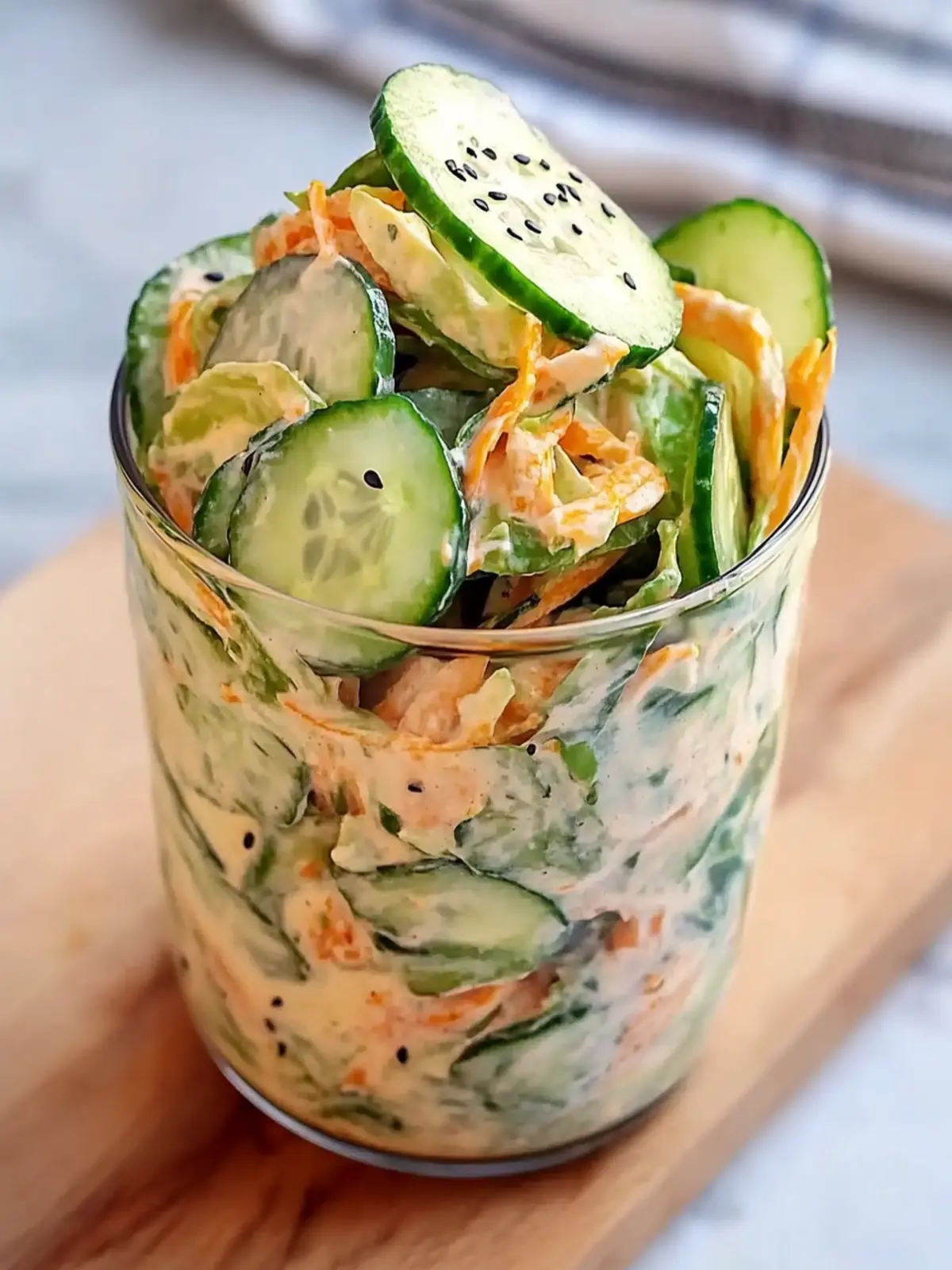 Asian Cucumber Salad Bowl