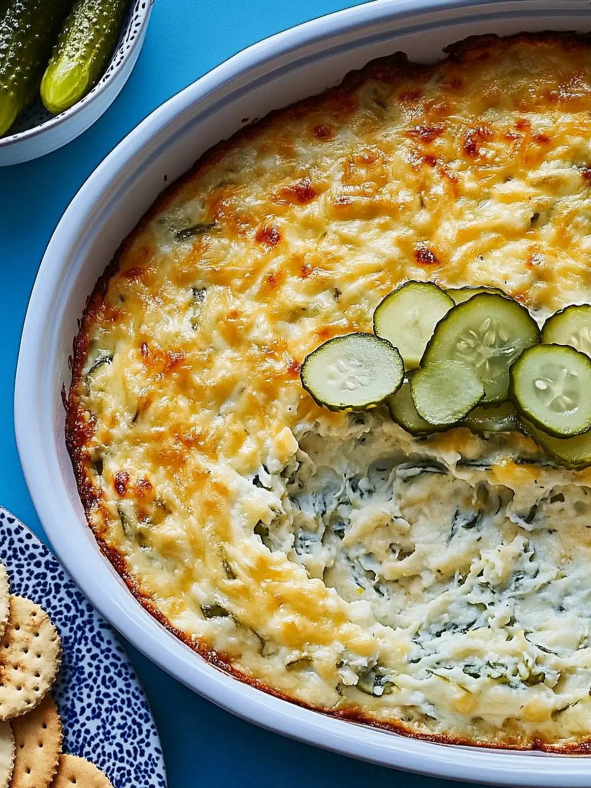 Delicious Hot Pickle and Cheese Cracker Dip That's Irresistible 3 Hot Pickle and Cheese Cracker Dip