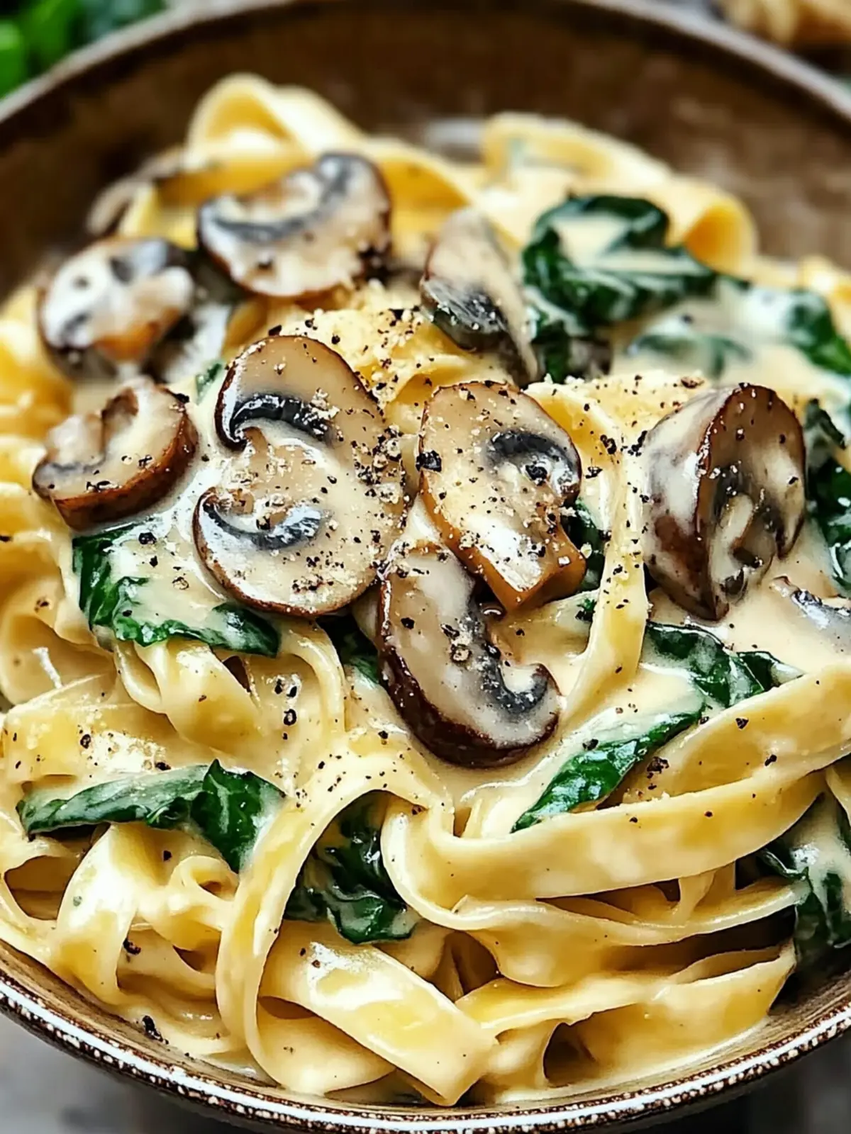 Creamy Spinach Mushroom Pasta: A Cozy Weeknight Favorite 3 Creamy Spinach Mushroom Pasta