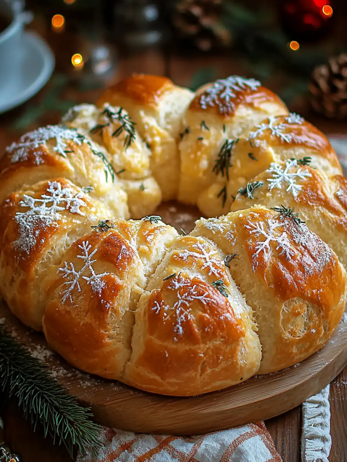 Craft Irresistible Snowflake Cheese Bread for Cheesy Joy 4 Snowflake Cheese Bread