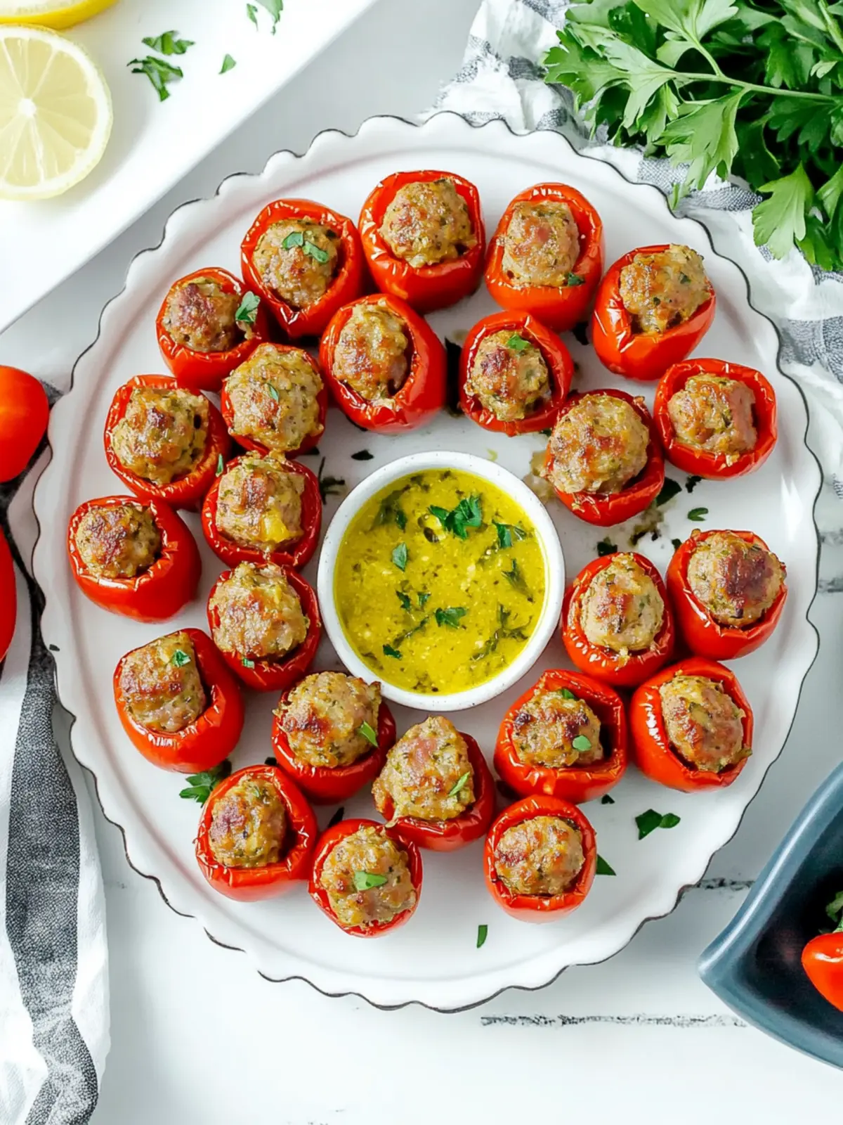 Savor the Flavor: Easy Sausage Stuffed Cherry Peppers 5 Sausage Stuffed Cherry Peppers