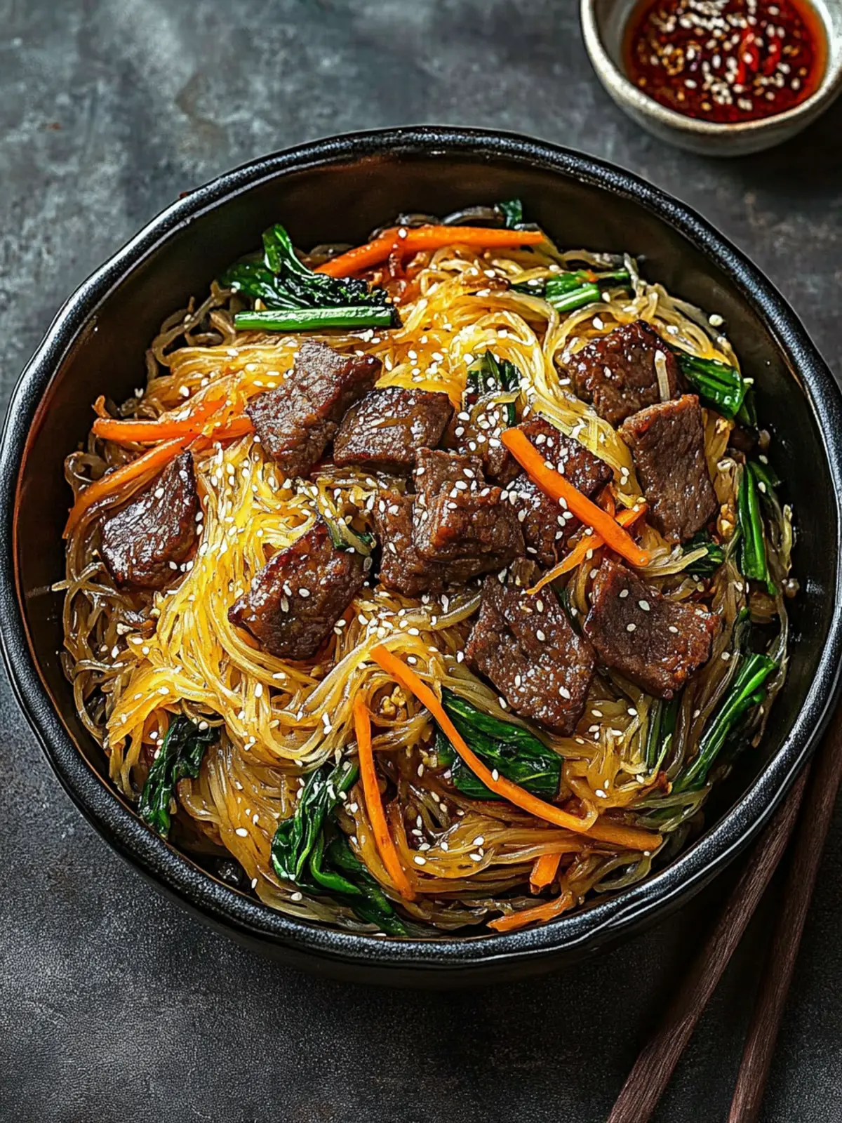 Irresistible Japchae: Your New Favorite Sweet Potato Noodle Dish 2 Japchae