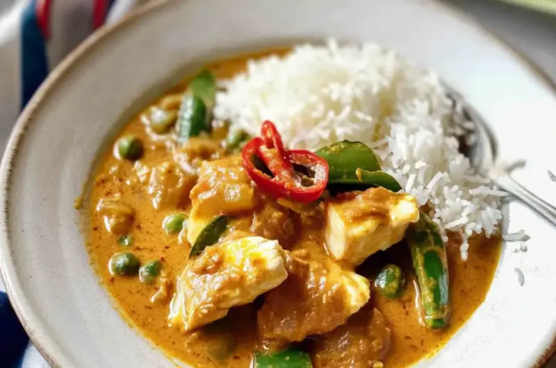 Singaporean Tamarind Coconut Fish Curry