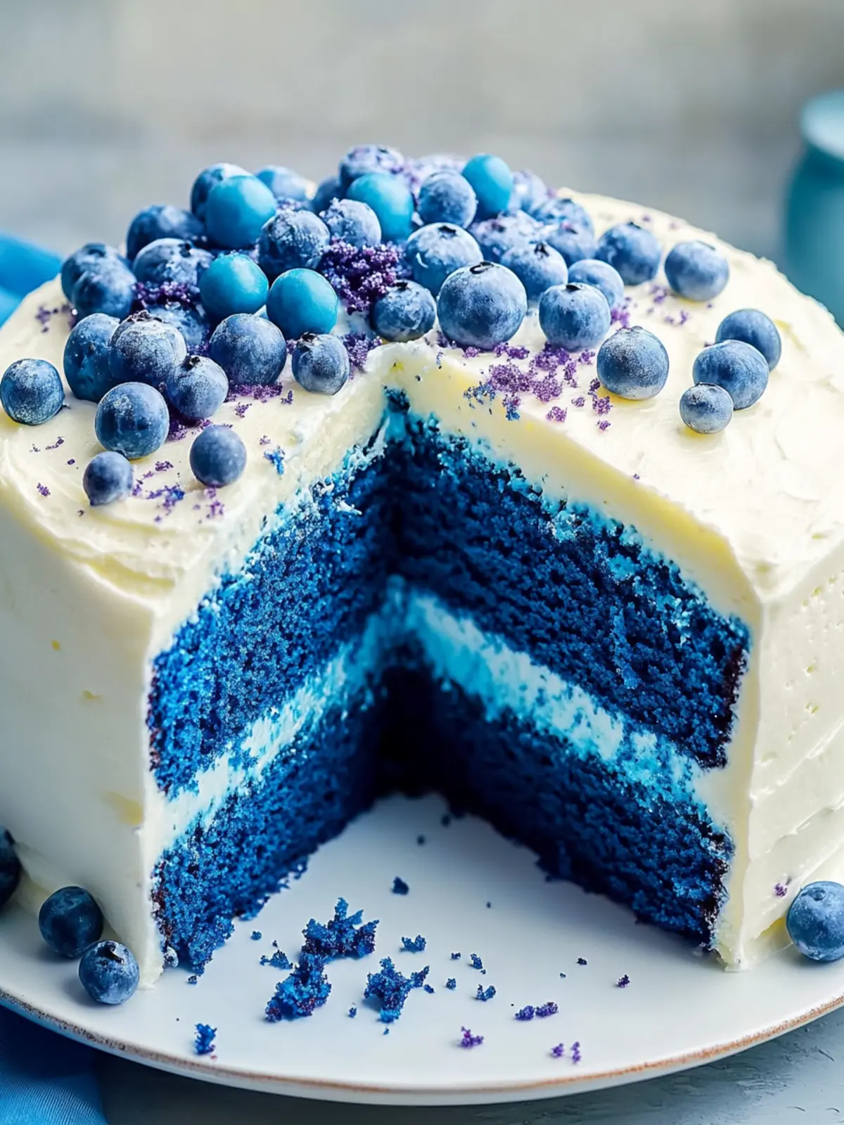 Decadent Divine Blue Velvet Cake with Creamy Frosting Bliss 5 Divine Blue Velvet Cake