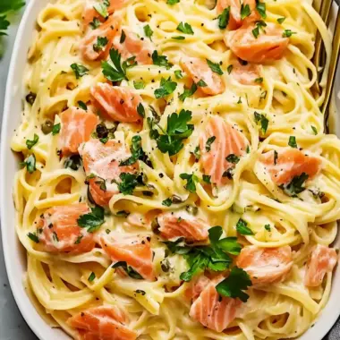 Delicious Smoked Salmon Linguine Ready in 30 Minutes 9 Smoked Salmon Linguine
