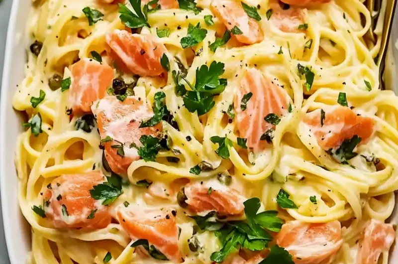 Smoked Salmon Linguine