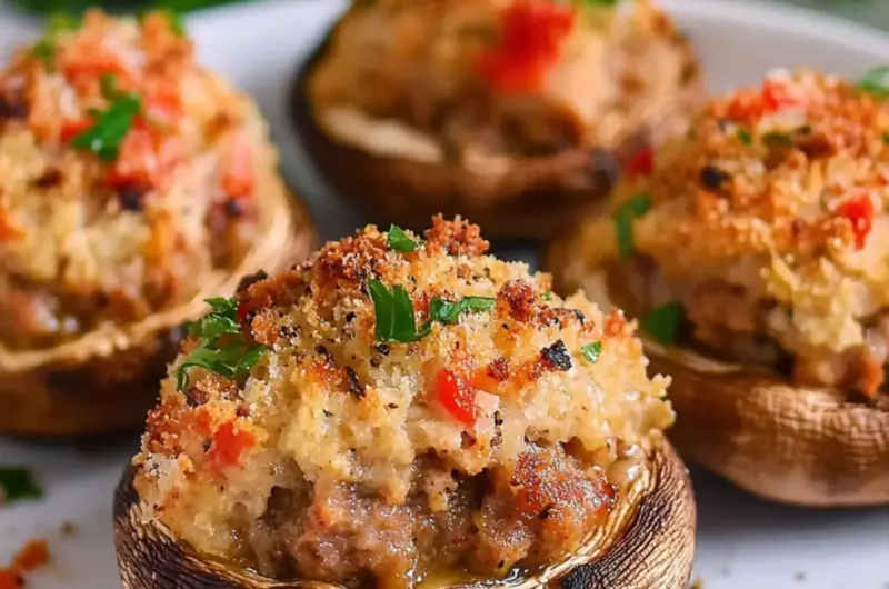 Sausage Stuffed Mushrooms
