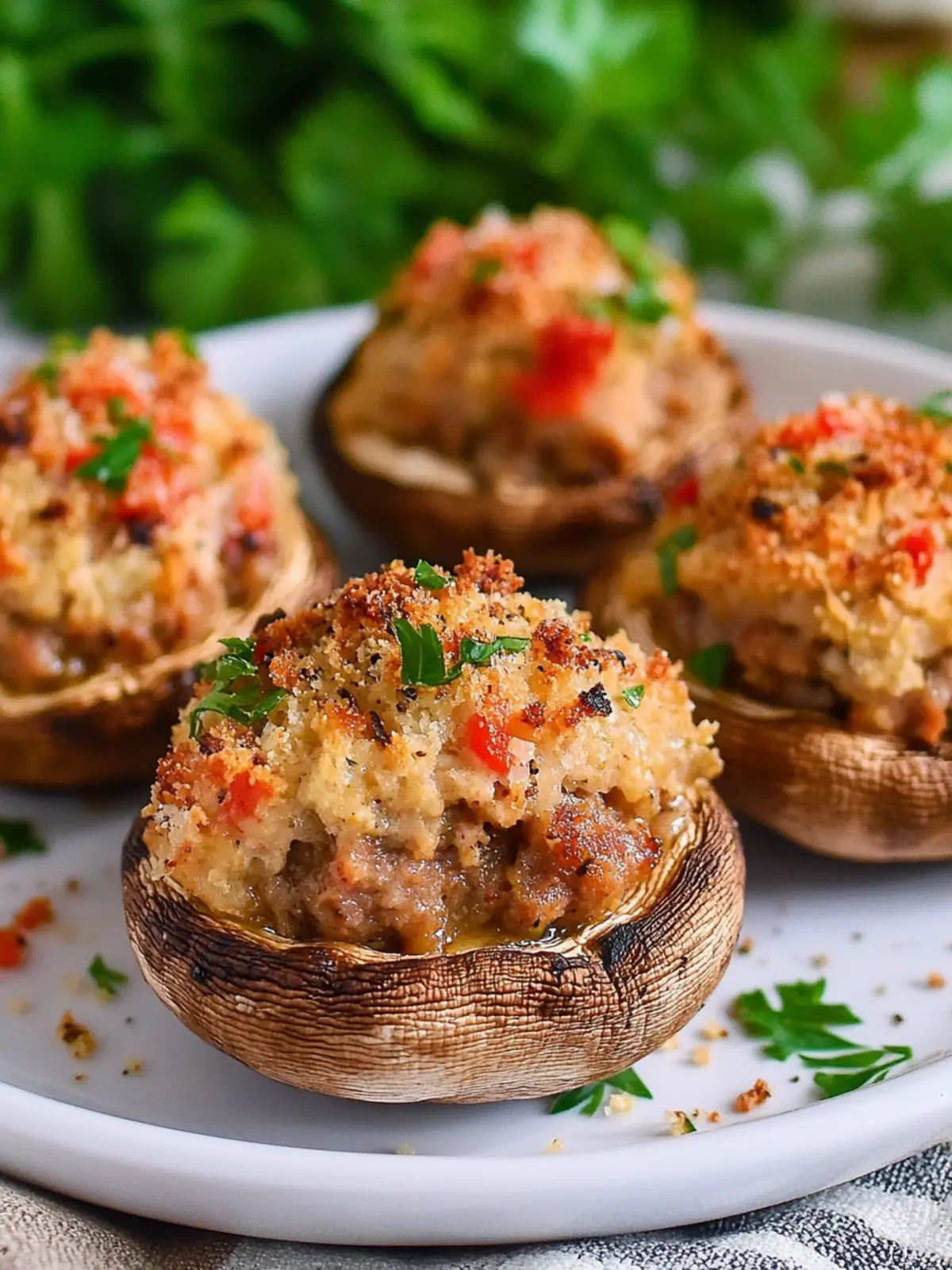 Sausage Stuffed Mushrooms