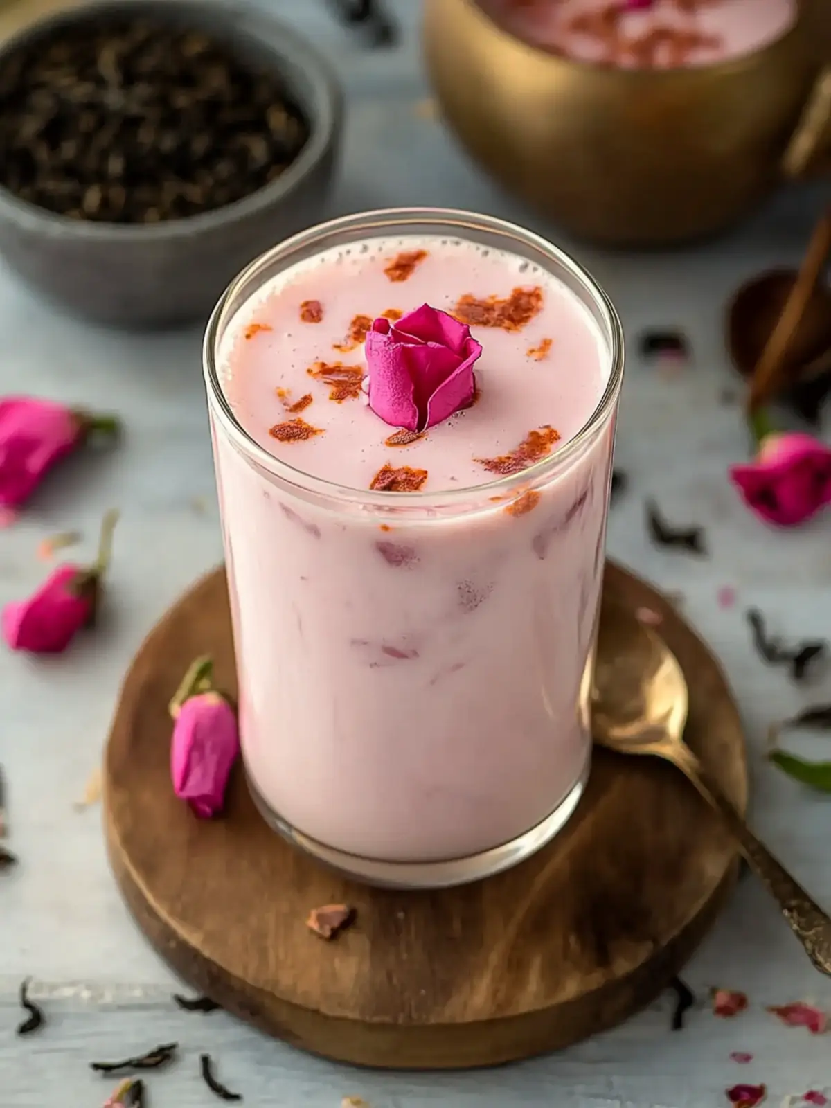 Creamy Kashmiri Pink Chai (Noon Tea) for Cozy Gatherings 4 Kashmiri Pink Chai (Noon Tea)