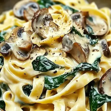 Creamy Spinach Mushroom Pasta: A Cozy Weeknight Favorite 9 Creamy Spinach Mushroom Pasta