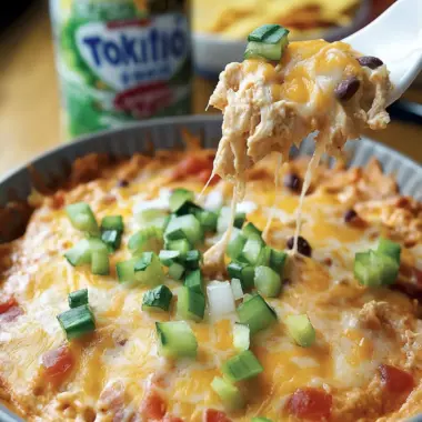 Ultimate Tostitos Cheesy Chicken Taco Dip That Dips into Flavor 10 Tostitos Cheesy Chicken Taco Dip