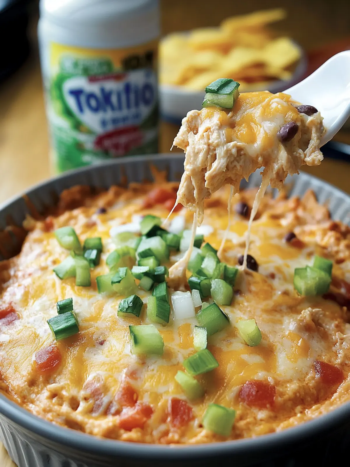 Ultimate Tostitos Cheesy Chicken Taco Dip That Dips into Flavor 5 Tostitos Cheesy Chicken Taco Dip