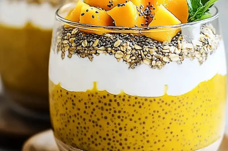 Mango Turmeric Chia Pudding
