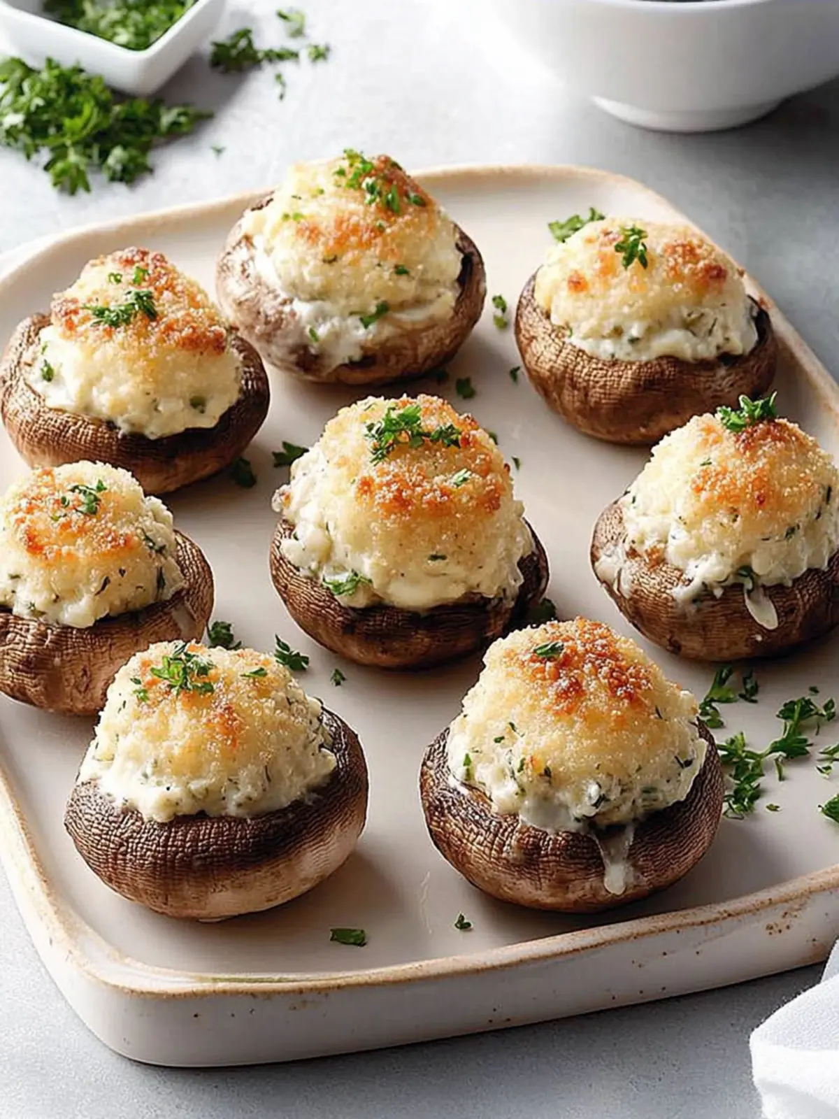 Cream Cheese-Stuffed Mushrooms: A Cozy Appetizer Delight 5 Cream Cheese-Stuffed Mushrooms