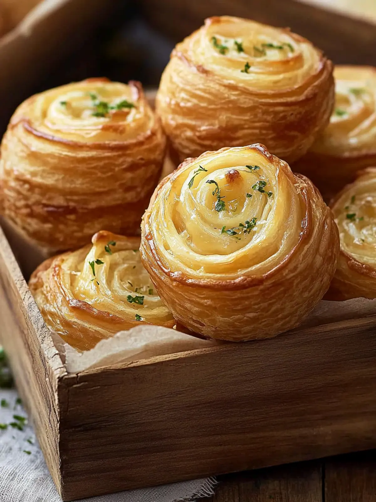 Cheesy Garlic Cruffin