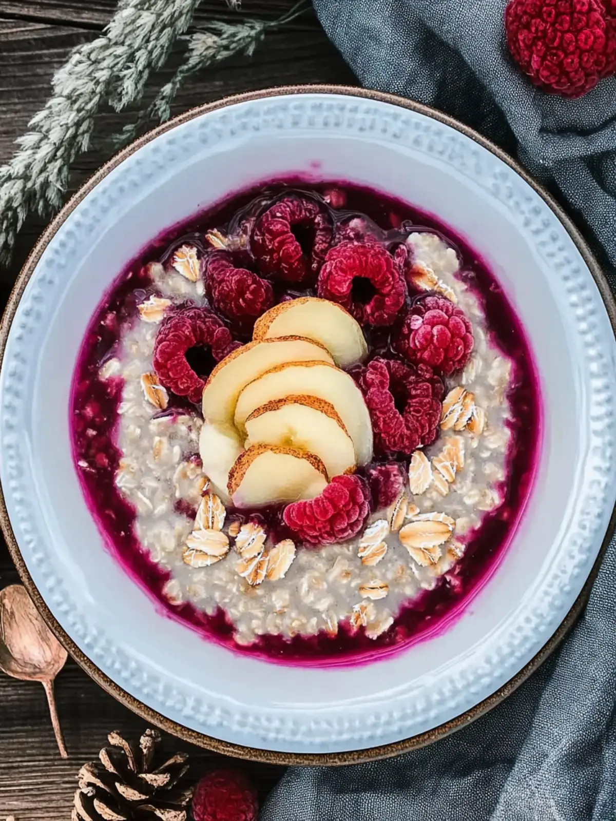 Cozy Christmas Oats Porridge with Cranberry Bliss and Crunch 2 Christmas Oats Porridge