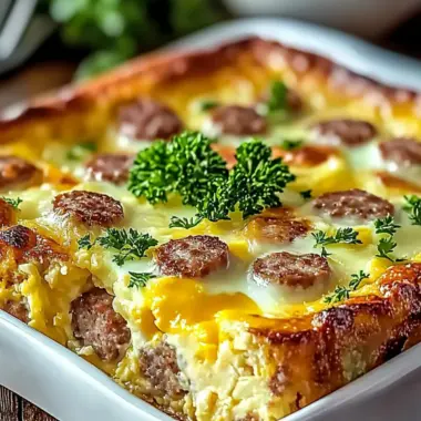 Satisfying Egg and Sausage Bake for a Hearty Breakfast 9 Egg and Sausage Bake