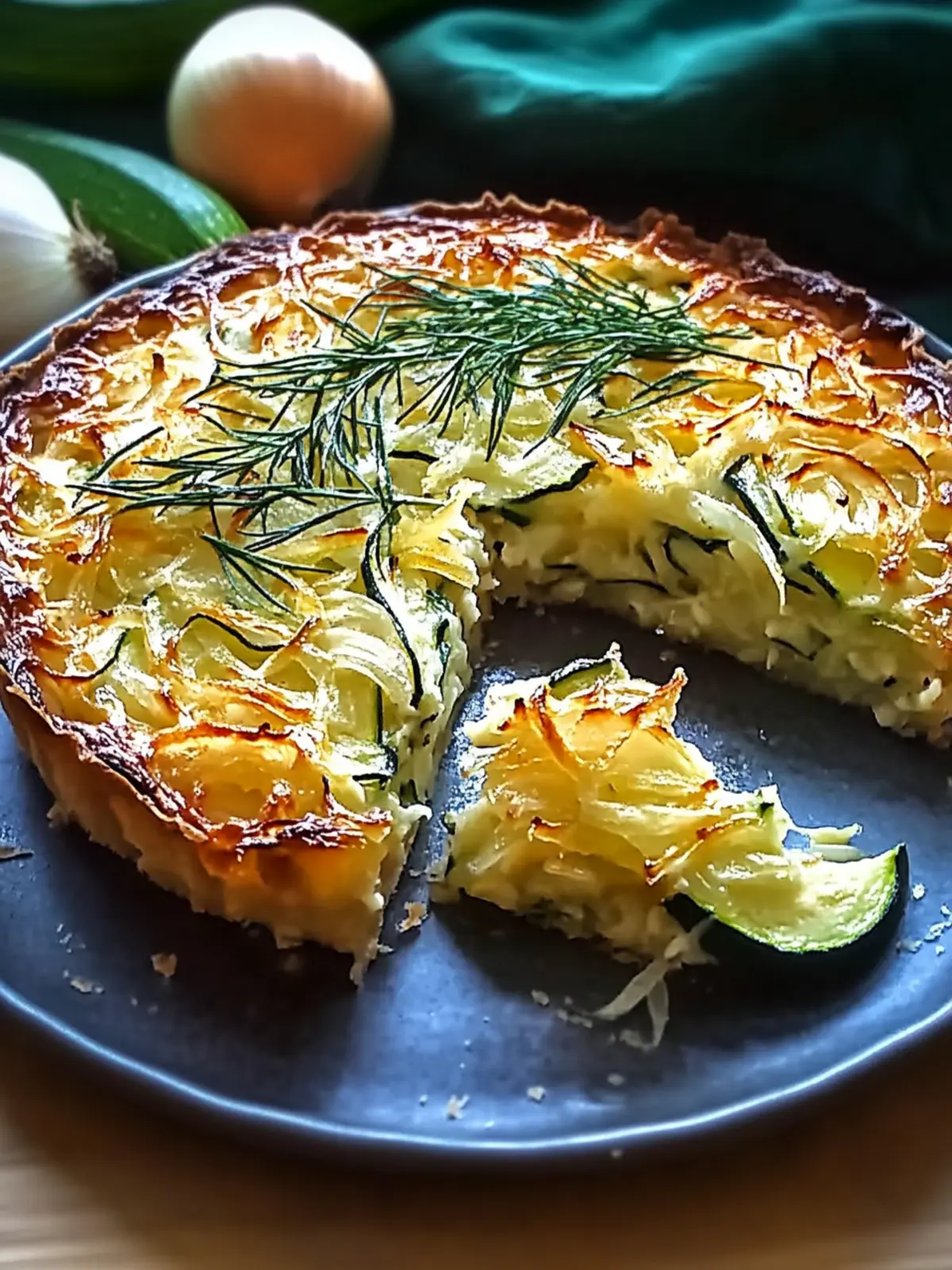 Zucchini Onion Pie: A Savory Crust That's Simply Irresistible 3 Zucchini Onion Pie