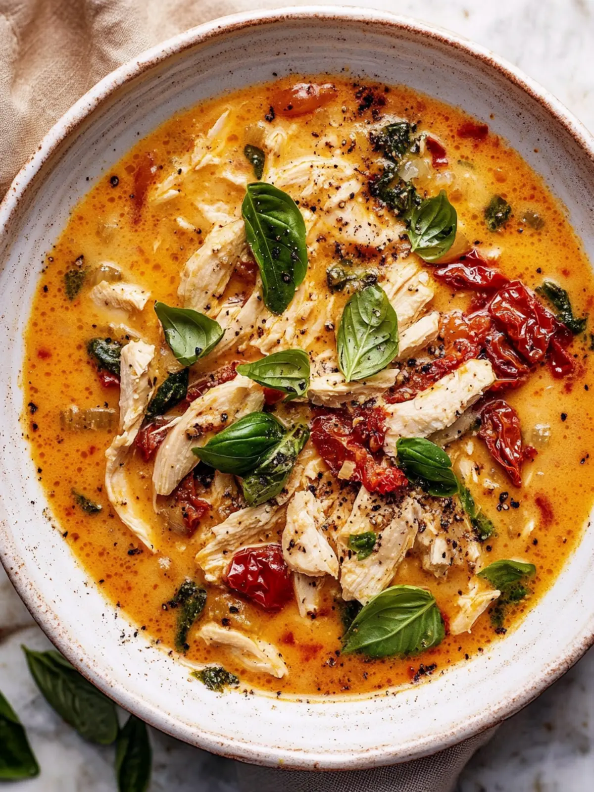 Sun-Dried Tomato Chicken Soup