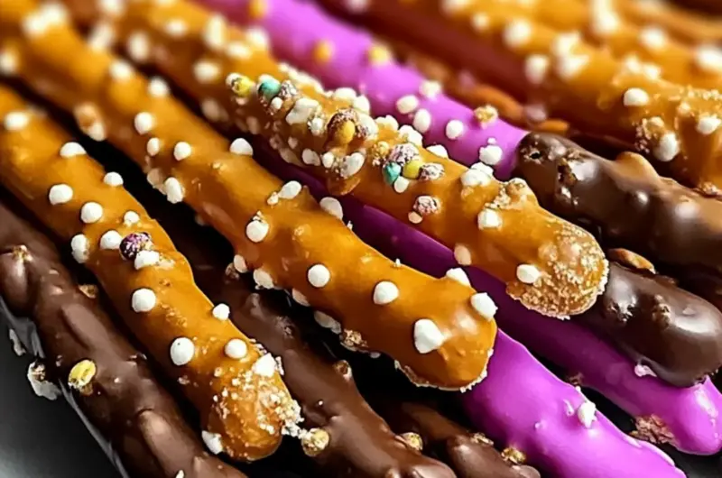 Dipped Pretzel Rods