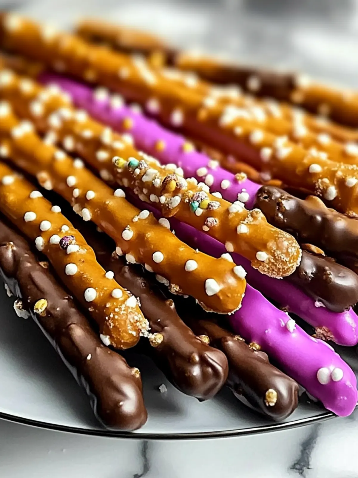 5-Minute Dipped Pretzel Rods for Irresistible Snacking Fun 5 Dipped Pretzel Rods