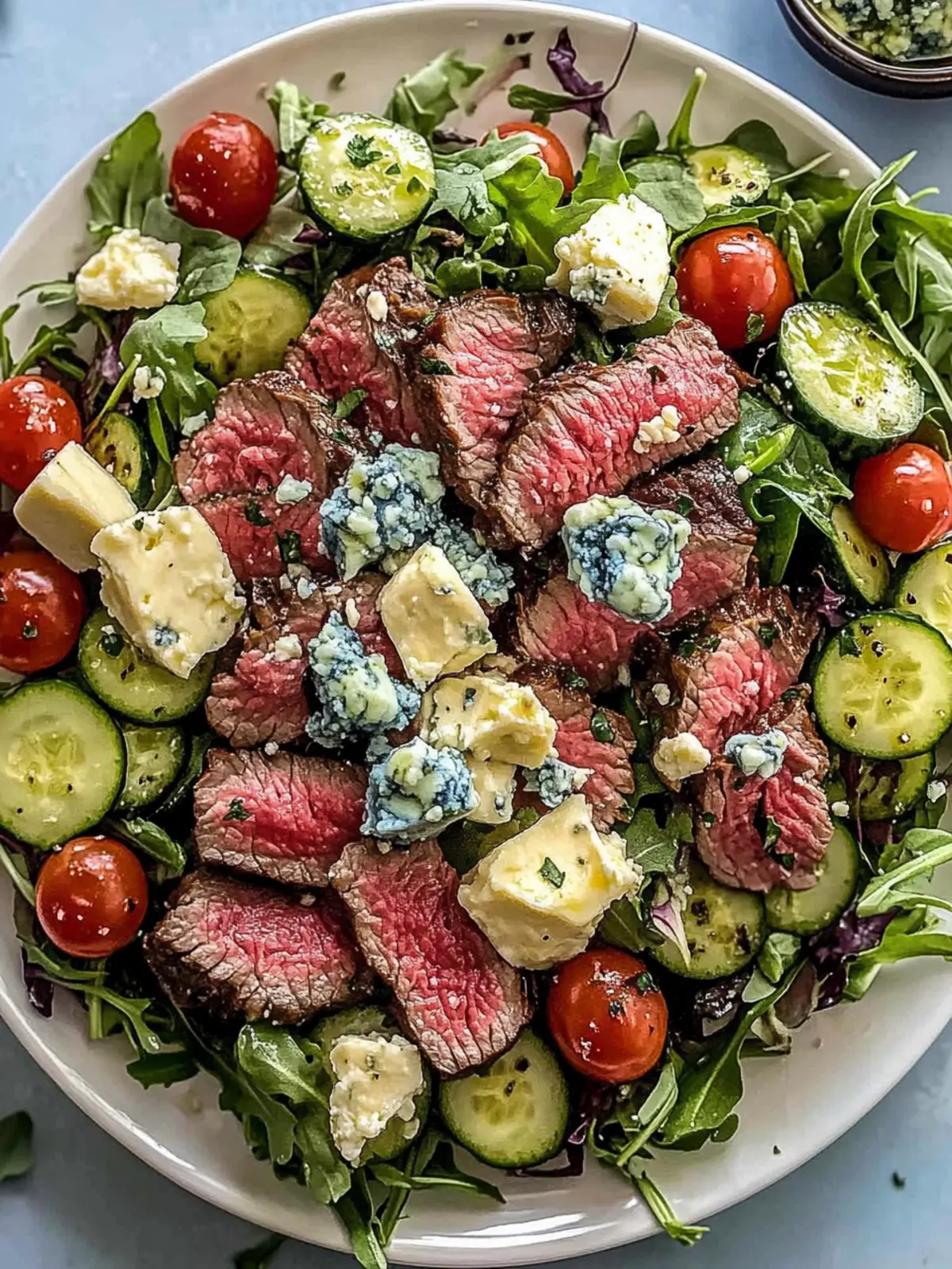 Savory Steak and Blue Cheese Salad: Quick, Fresh, and Delicious 2 Steak and Blue Cheese Salad