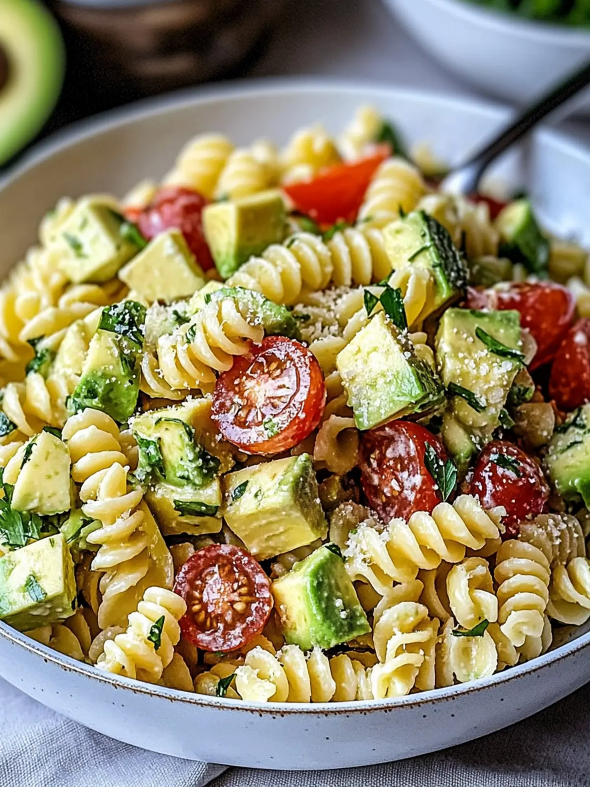 Creamy Avocado Pasta Salad for a Fresh Flavor Burst 3 Avocado Pasta Salad