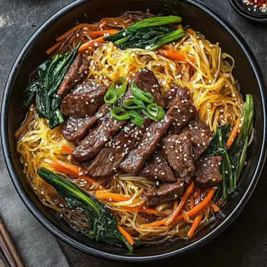 Irresistible Japchae: Your New Favorite Sweet Potato Noodle Dish 9 Japchae