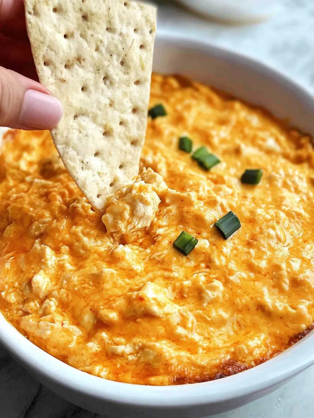 Oven Buffalo Chicken Dip