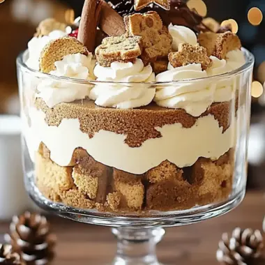 Decadent Gingerbread Cheesecake Trifle for Festive Cheer 9 Gingerbread Cheesecake Trifle